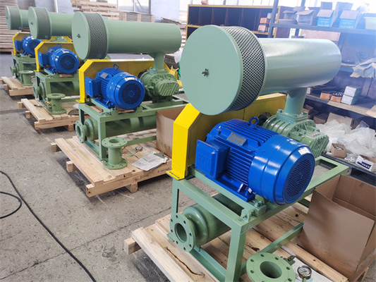 5.46m3/min RPM1150 DN80 परिवहन वायु या ऑक्सीजन आपूर्ति के लिए तीन लोब जड़ ब्लोअर