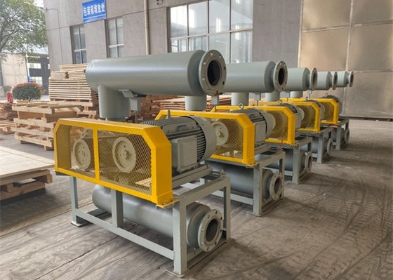 10-80Kpa PRM1500-2200 DN50 पानी के उपचार के लिए तीन लोब रूट ब्लोअर