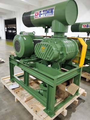 55kw लोहा BKW6005 अपशिष्ट जल वायुकरण के लिए तीन लोब रूट ब्लोअर
