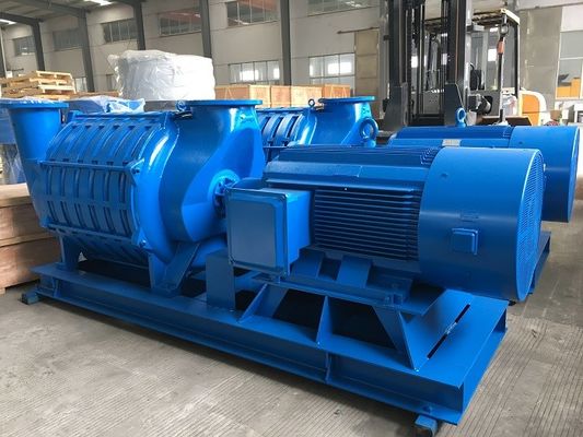 98KPA 90KW मल्टीस्टेज सेंट्रीफ्यूगल ब्लोअर एयर कंप्रेसर बैकवॉश के लिए 50m³/मिनट