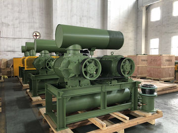 DN200 थ्री लोब रूट्स ब्लोअर 30-132KW 80KPA एयर कूलिंग रोटरी ब्लोअर