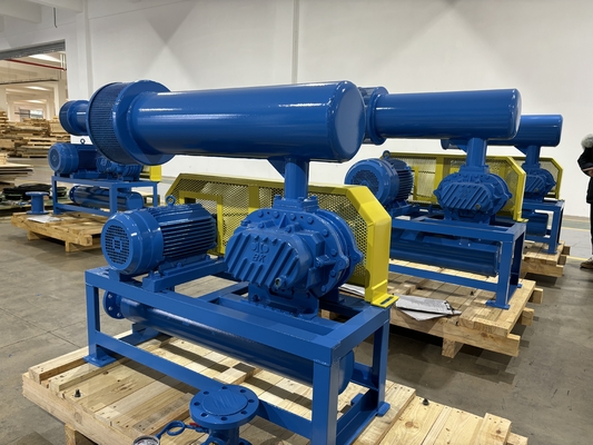 जल उपचार और खाद्य परिवहन के लिए 850-1800 आरपीएम हाई प्रेशर रूट्स ब्लोअर