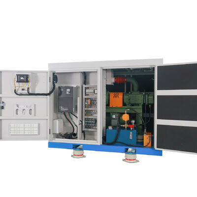 BLG160A,DN150,40-100KPa,2000-3300rpm,पीएलसी बुद्धिमान रिमोट कंट्रोल के साथ स्थायी चुंबक परिवर्तनीय आवृत्ति पेंच ब्लोअर