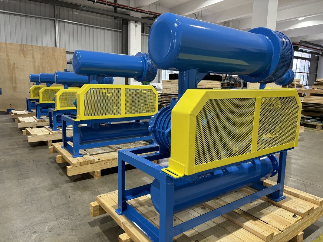 जल उपचार और खाद्य परिवहन के लिए 850-1800 आरपीएम हाई प्रेशर रूट्स ब्लोअर