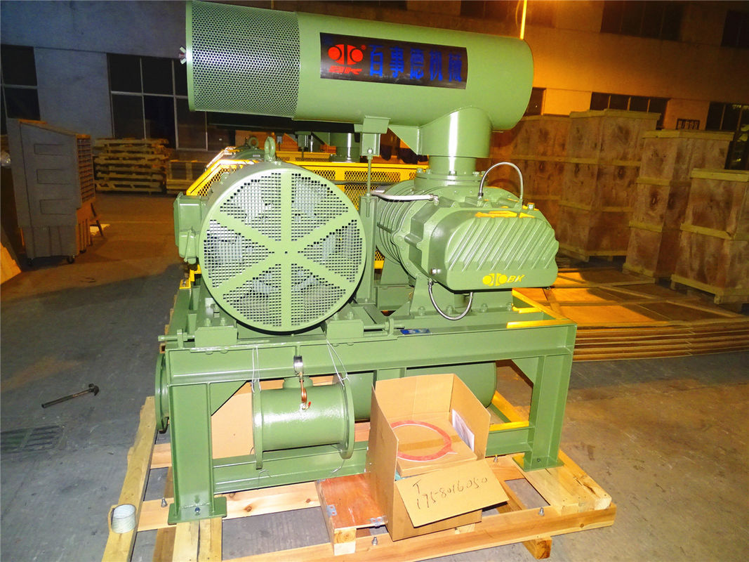 कास्ट आयरन 80KPA 0.8 बार रूट्स रोटरी लोब ब्लोअर क्षमता 31.89-50.67m3 / मिनट