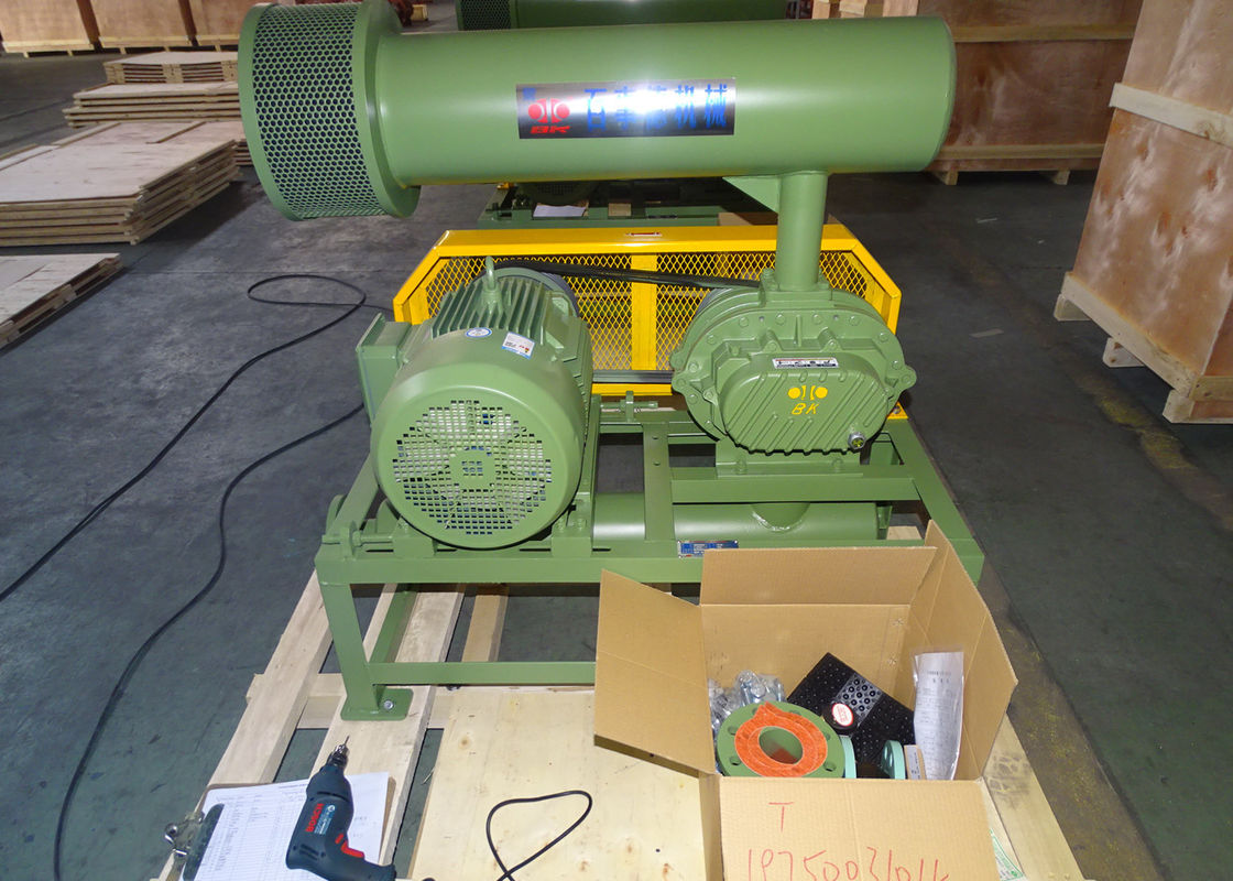 11kw 5.1m3 / न्यूनतम 60kpa रूट रोटरी लोब ब्लोअर 1750 Rpm Dn65 3 "छोटी क्षमता