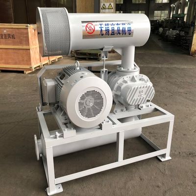 वातन बैकवाशिंग के लिए 1100rpm 71.52m3 / मिनट तीन लोब रोटरी ब्लोअर